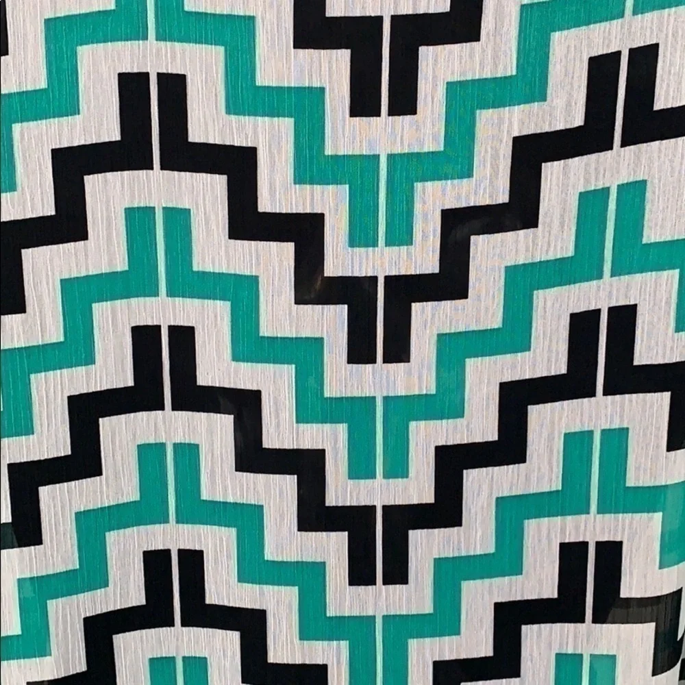 𝅺KAII Chevron Kimono Cardigan Swim Cover Up Duster